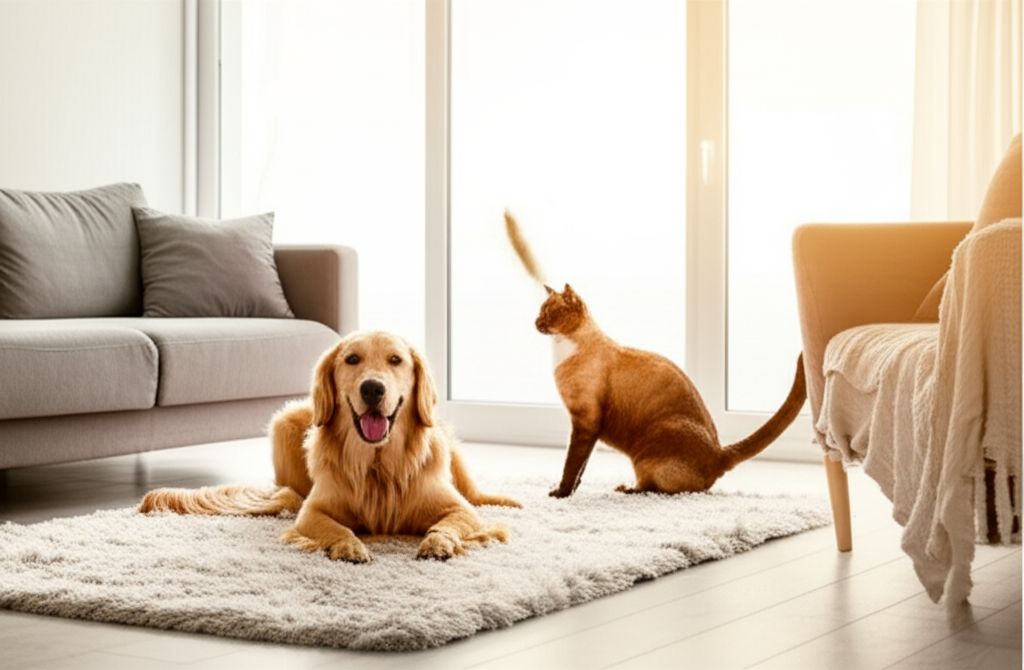 Professional pet odor removal service eliminating dog and cat odors in Fort Lauderdale home